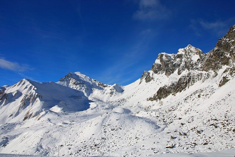 Ischgl / Samnaun滑雪场，奥地利冬季